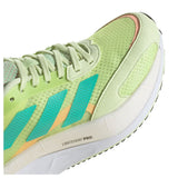 Adidas Womens Adizero Boston 10 Running Shoes - Lime/Mint/Orange (Athletic Sneakers)