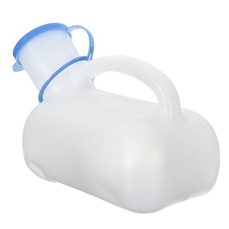 Unisex 1L Portable Urinal Toilet Suitable for Travel, Camping, Outdoor & Home (Suits Males & Females)
