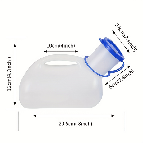 Unisex 1L Portable Urinal Toilet Suitable for Travel, Camping, Outdoor & Home (Suits Males & Females)