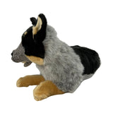 Bocchetta Gallagher 35cm Lying Blue Heeler Cattle Dog Plush Toy (Australian Stuffed Animal Gift)