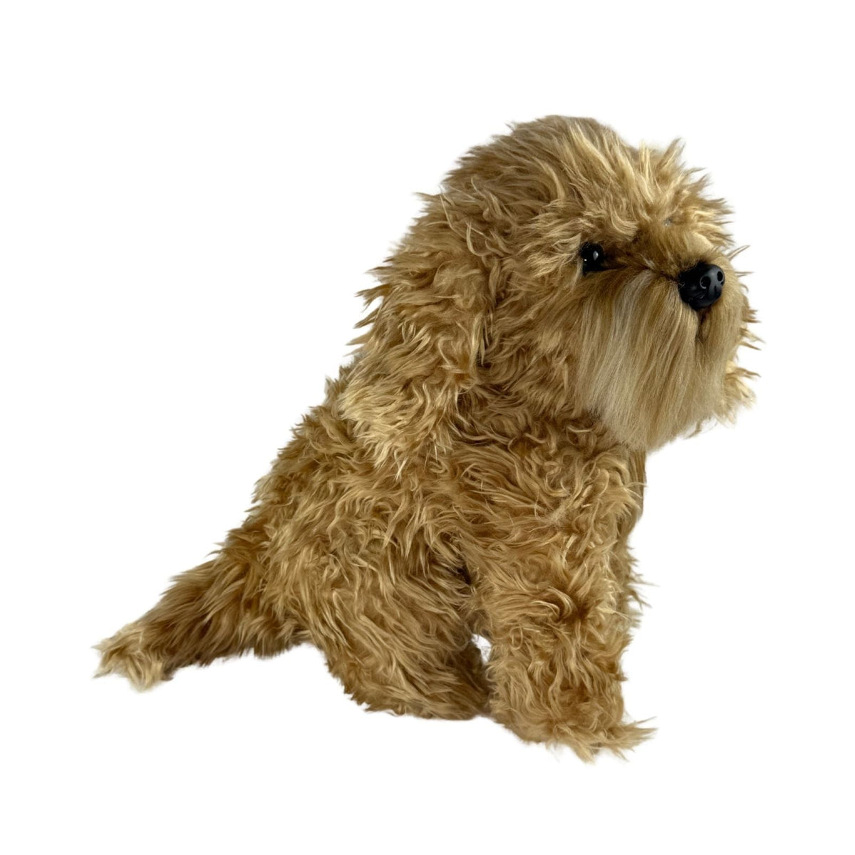 Bocchetta Gilbert 30cm Sitting Cavoodle Oodle Plush Toy - Brown (Realistic Stuffed Animal Dog Gift)