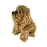 Bocchetta Gilbert 30cm Sitting Cavoodle Oodle Plush Toy - Brown (Realistic Stuffed Animal Dog Gift)
