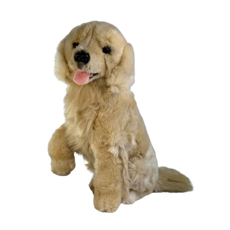 Bocchetta Goldie 35cm Sitting Golden Retriever Plush Toy (Realistic Stuffed Animal Dog Gift)