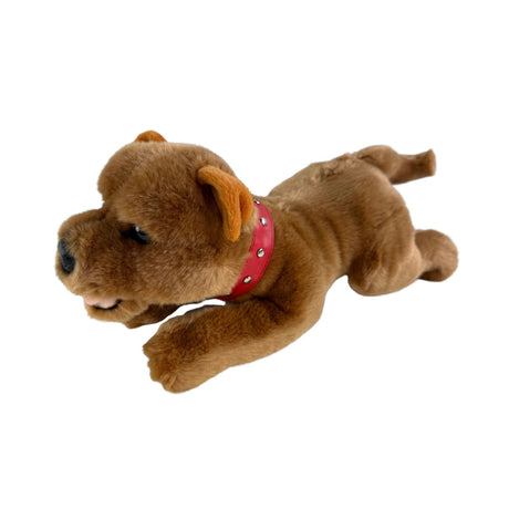 Bocchetta Gravy 28cm Floppy Staffy Puppy Plush Toy - Brown (Realistic Stuffed Animal Dog Gift)