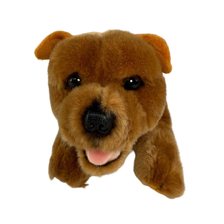 Bocchetta Gravy 28cm Floppy Staffy Puppy Plush Toy - Brown (Realistic Stuffed Animal Dog Gift)