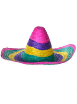 100x Rainbow Mexican Sombrero Hat Bulk Pack - Gay Pride/LGBTQ+ Party Costume