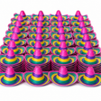 100x Rainbow Mexican Sombrero Hat Bulk Pack - Gay Pride/LGBTQ+ Party Costume