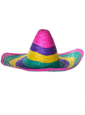 Rainbow Mexican Sombrero Hat - Gay Pride/LGBTQ+ Party Costume
