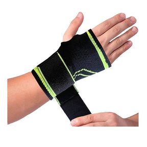 Palm Wrist Compression Support Wrap with Adjustable Strap