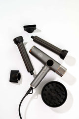 H2D 4-in-1 Ionic Magnetic Hairdryer + Styler Styling Iron - Space Grey