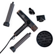 H2D 4-in-1 Xtreme Ionic Magnetic Hairdryer + Styler - Black