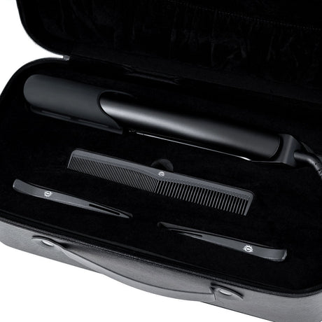 H2D Opulence Professional Ionic Hair Straightener w/ LED Mirror in Satin Black