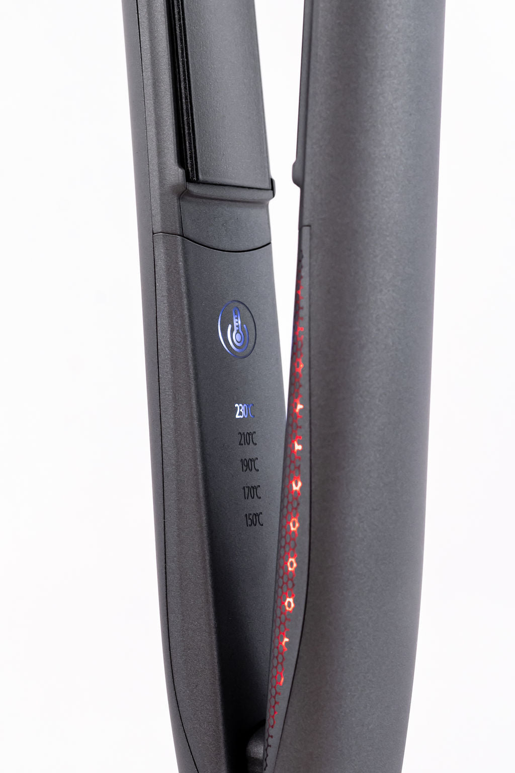 H2D Opulence Professional Ionic Hair Straightener w/ LED Mirror in Space Grey