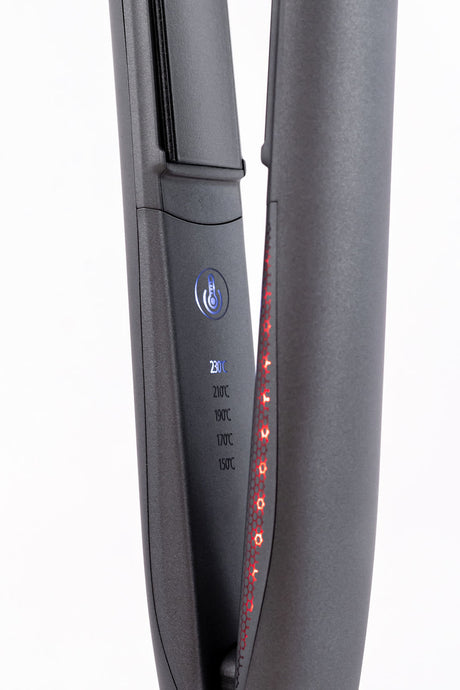 H2D Opulence Professional Ionic Hair Straightener w/ LED Mirror in Space Grey