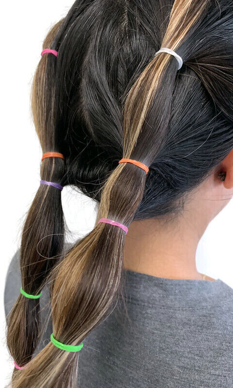 1200pcs Small Rubber Hair Ties – Mini Elastic Bands for Ponytails, Braids & Bubble Braids