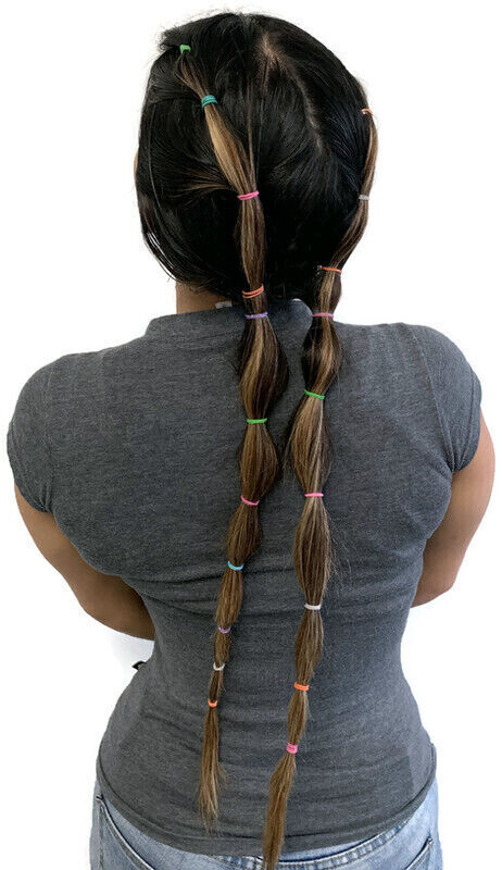 1200pcs Small Rubber Hair Ties – Mini Elastic Bands for Ponytails, Braids & Bubble Braids