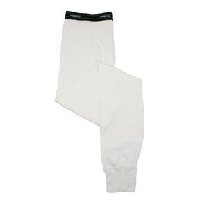 HANES Men's Thermal Cotton Long Johns Ankle Length Pants Underwear Bottoms - White
