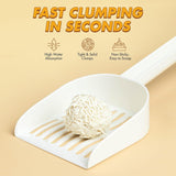Happy & Polly Clumping Natural Tofu Cat Litter (4x 2.5kg) - 10kg Total Bulk Box