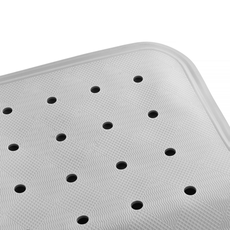 70×40 cm Anti‑Slip Grip Shower Rug Bath Mat w/ 100+ Suction Cups