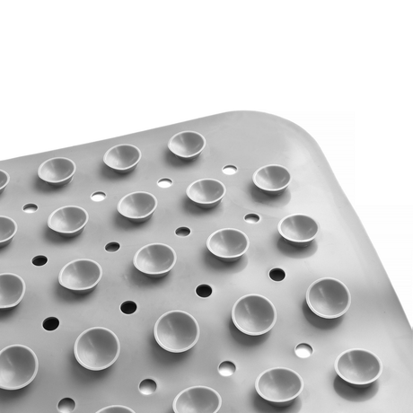 70×40 cm Anti‑Slip Grip Shower Rug Bath Mat w/ 100+ Suction Cups