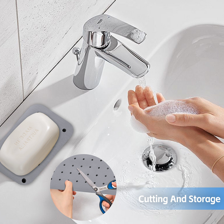 70×40 cm Anti‑Slip Grip Shower Rug Bath Mat w/ 100+ Suction Cups