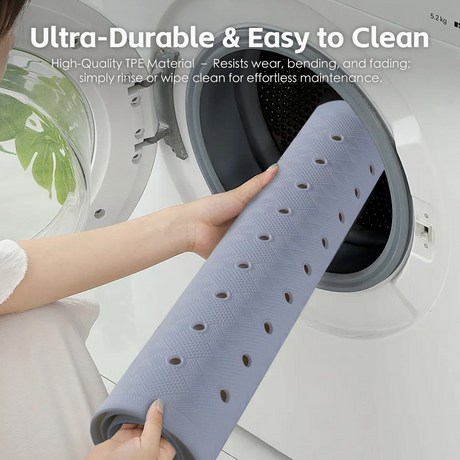 70×40 cm Anti‑Slip Grip Shower Rug Bath Mat w/ 100+ Suction Cups