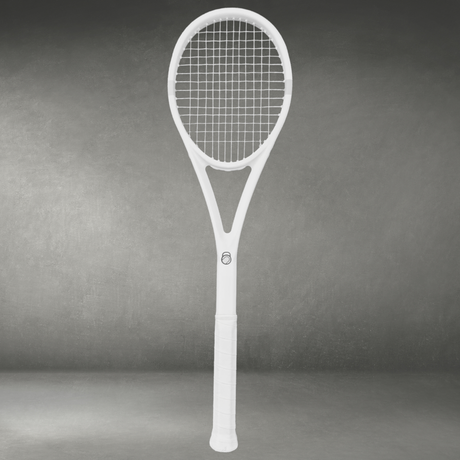 Heavy-Ball Pro Accelerator Training Tennis Racquet (400g) in White (Fully Strung)
