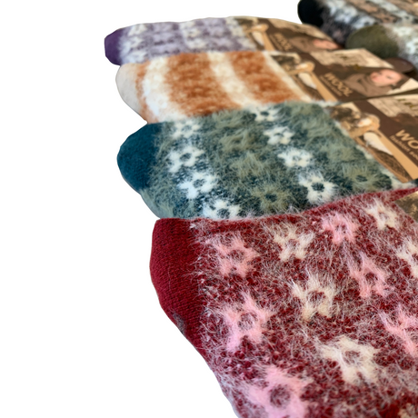 6x Womens Angora Wool Blend Socks - Soft & Warm (EU37-EU41)