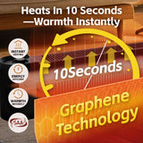 BR Home 2200W Graphene Floor Electric Heater – Fast Heating, Energy Efficient & Portable