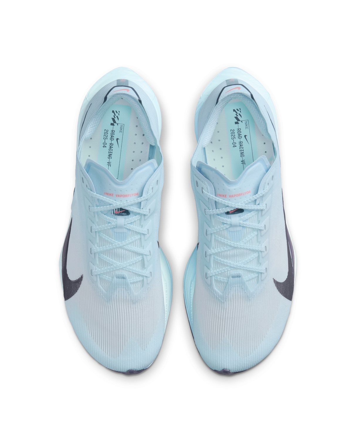 Nike Womens Vaporfly 4 Road Running Shoes Sneakers in Glacier Blue