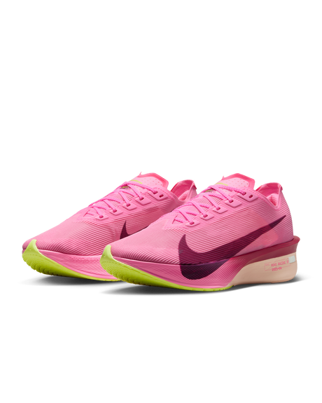 Nike Vaporfly 4 Womens Road Racing Shoes - Pink-Volt Ice-Bordeaux (Athletic Sneakers/Runners)