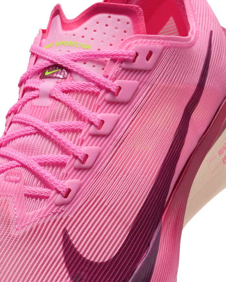 Nike Vaporfly 4 Womens Road Racing Shoes - Pink-Volt Ice-Bordeaux (Athletic Sneakers/Runners)