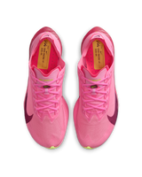 Nike Womens Vaporfly 4 Road Racing Shoes in Pink Spell/Hyper Pink/Volt Ice/Bordeaux