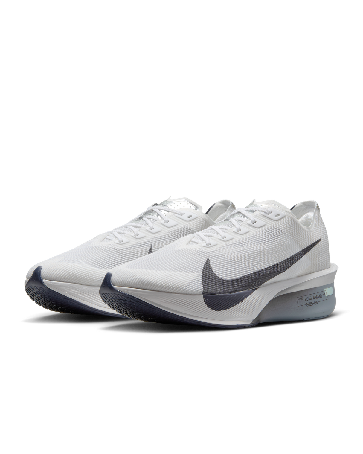 Nike Mens Vaporfly 4 Road Racing Shoes Runners in White/Obsidian Mist/Pure Platinum/Gridiron
