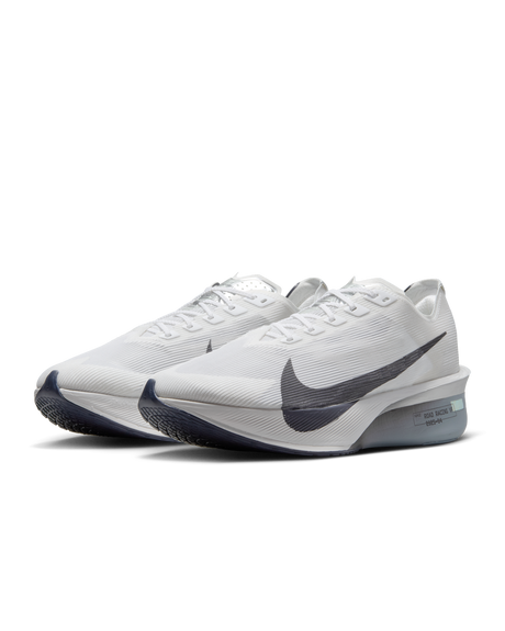 Nike Mens Vaporfly 4 Road Racing Shoes Runners in White/Obsidian Mist/Pure Platinum/Gridiron