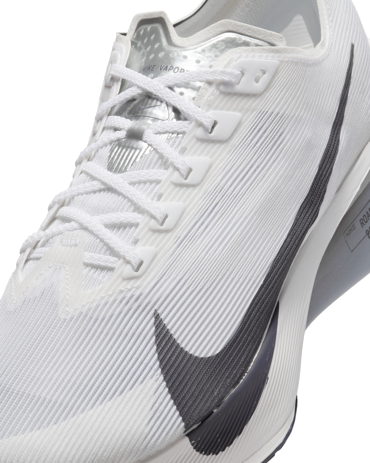 Nike Mens Vaporfly 4 Road Racing Shoes Runners in White/Obsidian Mist/Pure Platinum/Gridiron