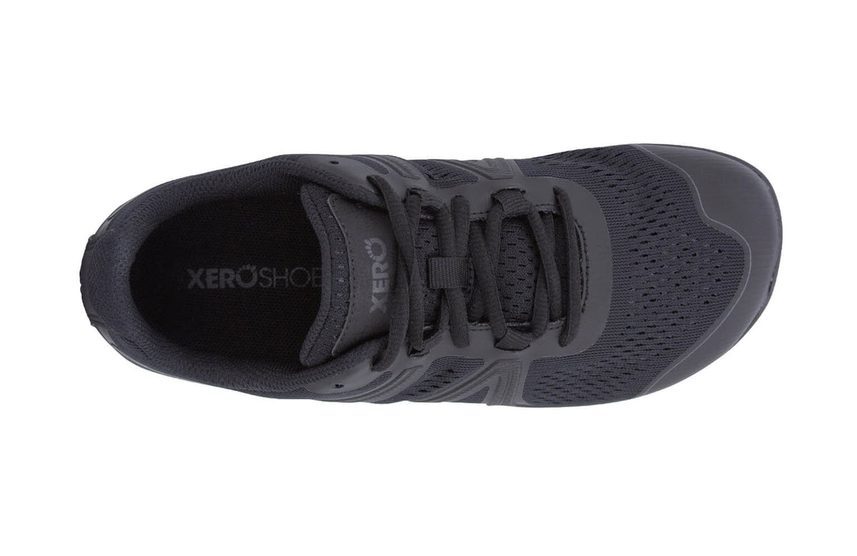 Xero Mens HFS Original Barefoot Road Running Shoes - Black (Zero Drop Sneakers/Runners)