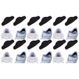 6x Brit Patch Trainer Armour Shoe Heel Hole Preventer Patches Bulk Pack - Black (Made in Britain)
