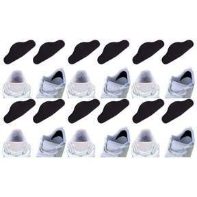 6x Brit Patch Trainer Armour Shoe Heel Hole Preventer Patches Bulk Pack - Black (Made in Britain)