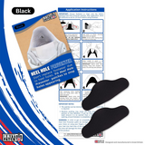 Brit Patch Trainer Armour Heel Shoe Hole Preventer Patches in Black (Made in Britain)