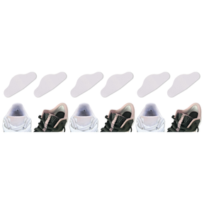 3x Brit Patch Trainer Armour Shoe Heel Hole Preventer Patches Pack - White (Made in Britain)