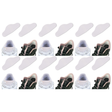 6x Brit Patch Trainer Armour Shoe Heel Hole Preventer Patches Bulk Pack - White (Made in Britain)