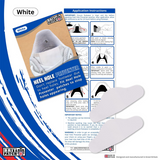 Brit Patch Trainer Armour Heel Shoe Hole Preventer Patches in White (Made in Britain)