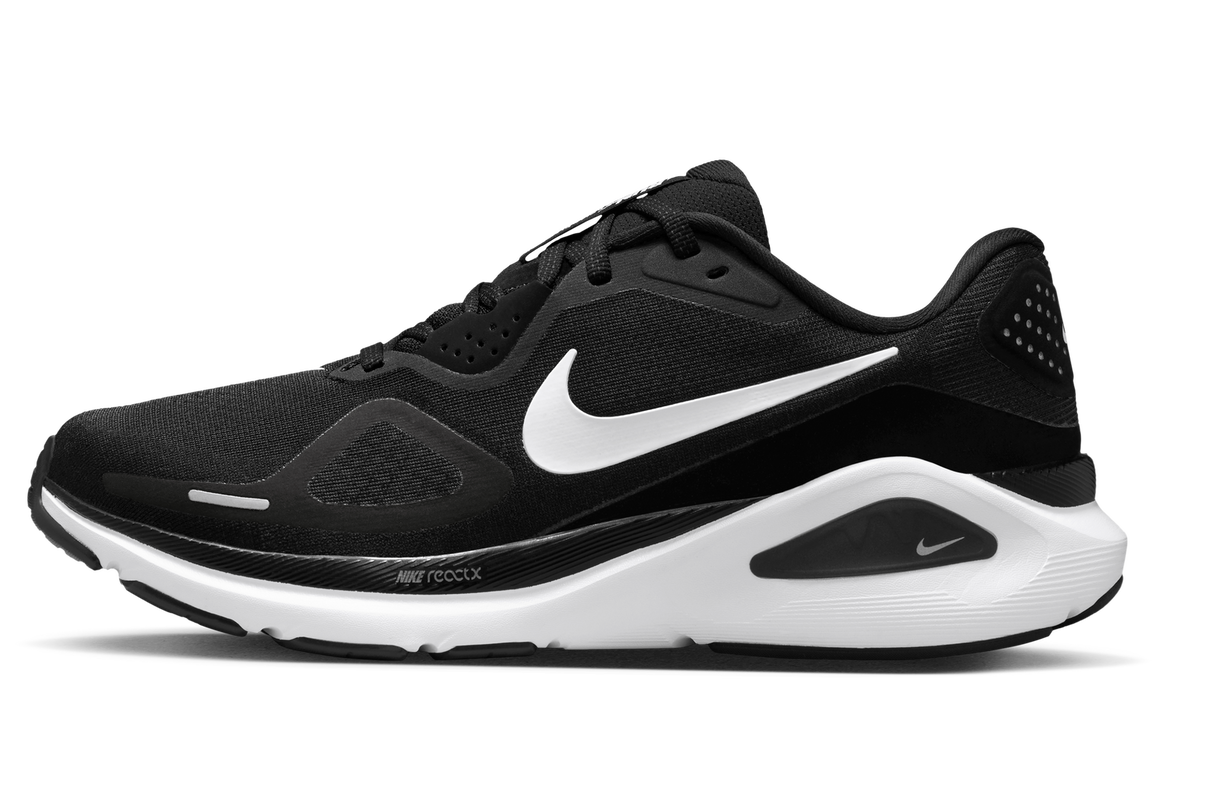 Nike Structure 26 Womens Road Racing Shoes - Black-Grey-Silver-White (Athletic Sneakers/Runners)