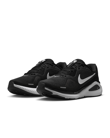 Nike Structure 26 Womens Road Racing Shoes - Black-Grey-Silver-White (Athletic Sneakers/Runners)