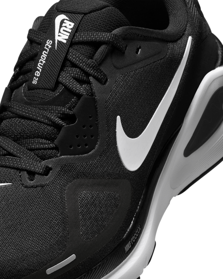 Nike Structure 26 Womens Road Racing Shoes - Black-Grey-Silver-White (Athletic Sneakers/Runners)