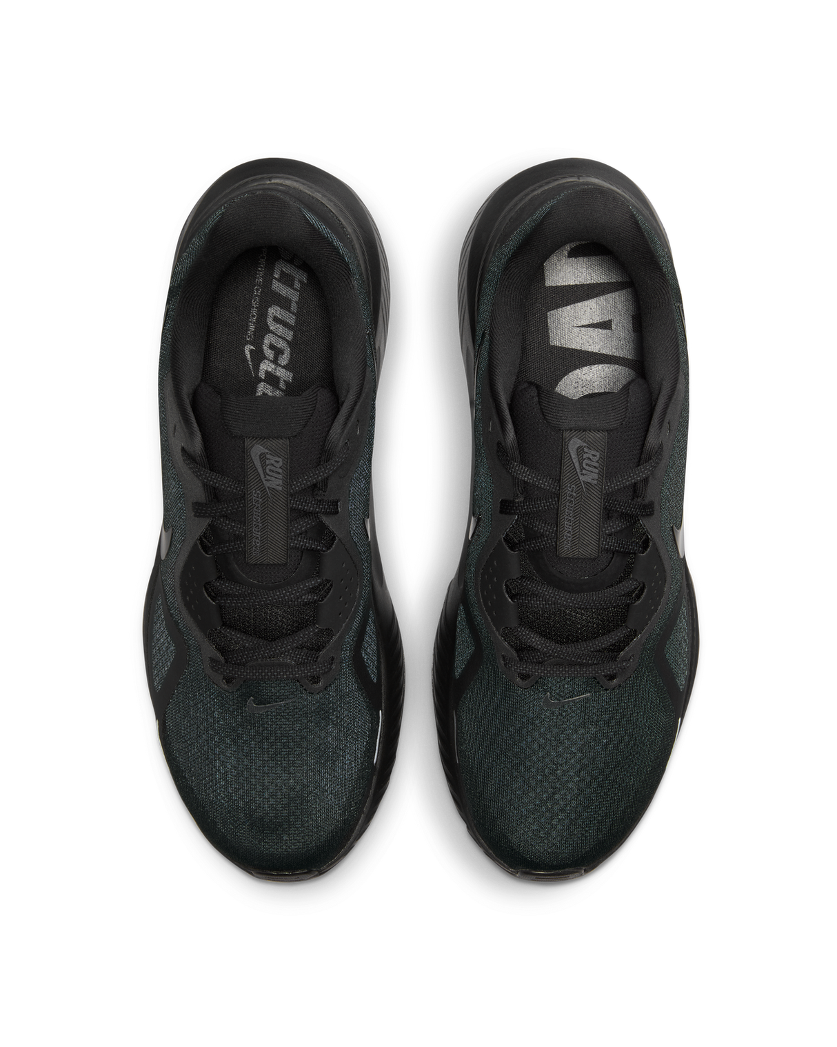 Nike Structure 26 Mens Road Racing Shoes - Black-Grey (Athletic Sneakers/Runners)