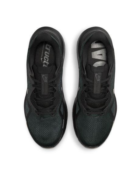 Nike Structure 26 Mens Road Racing Shoes - Black-Grey (Athletic Sneakers/Runners)