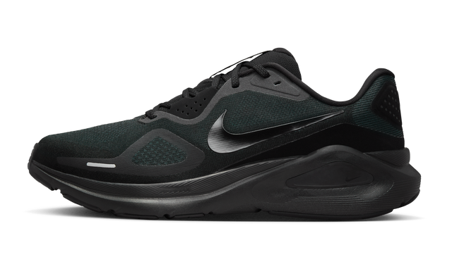 Nike Structure 26 Mens Road Racing Shoes - Black-Grey (Athletic Sneakers/Runners)