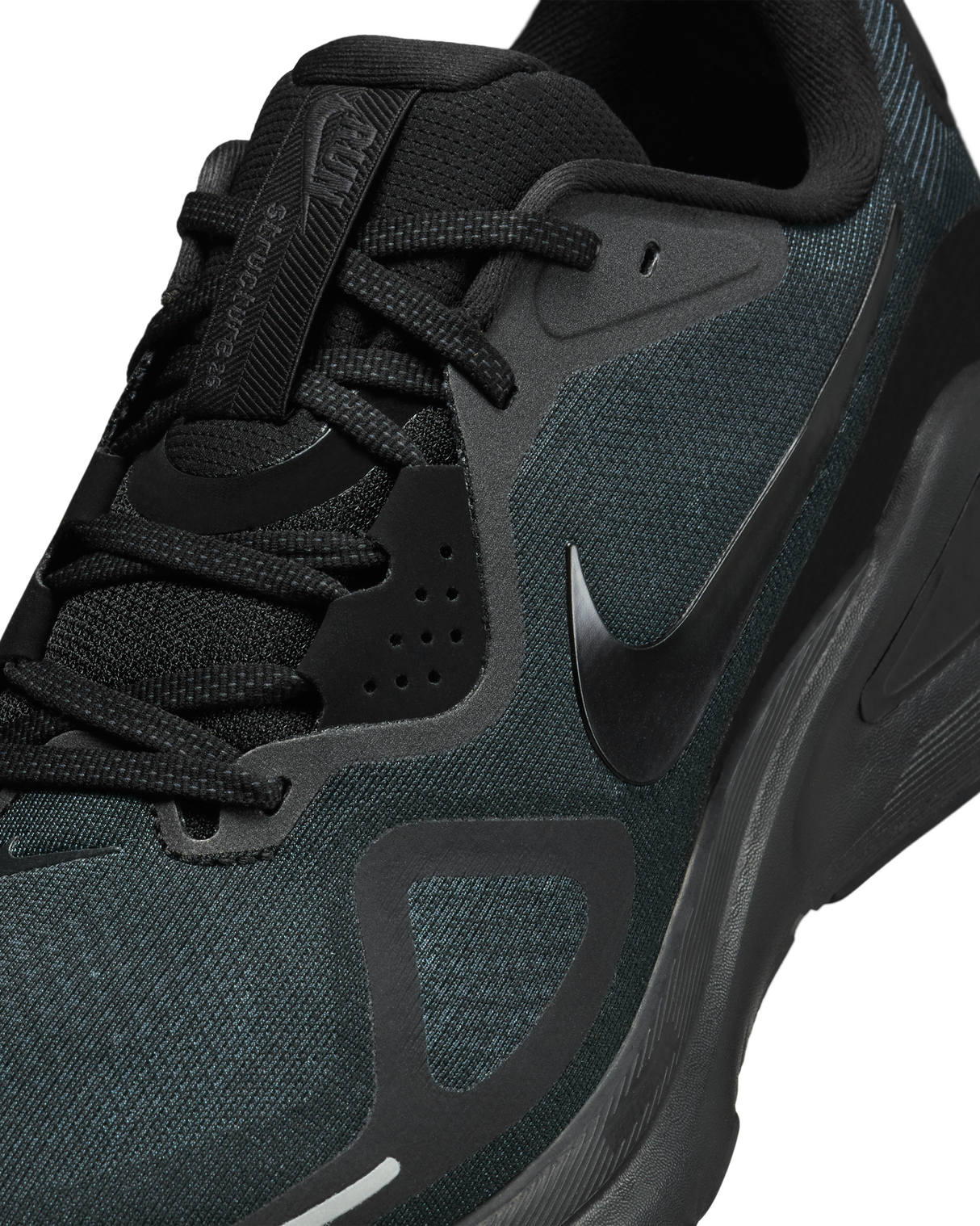 Nike Structure 26 Mens Road Racing Shoes - Black-Grey (Athletic Sneakers/Runners)